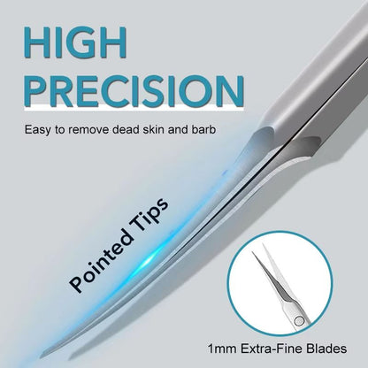 Precision Stainless Steel Cuticle Scissors  Dead Skin Remover  Russian Manicure Nail Scissors With  1