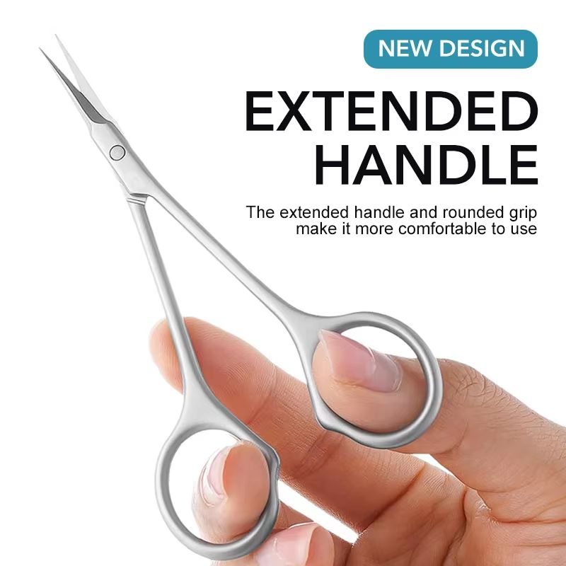 Precision Stainless Steel Cuticle Scissors  Dead Skin Remover  Russian Manicure Nail Scissors With  4