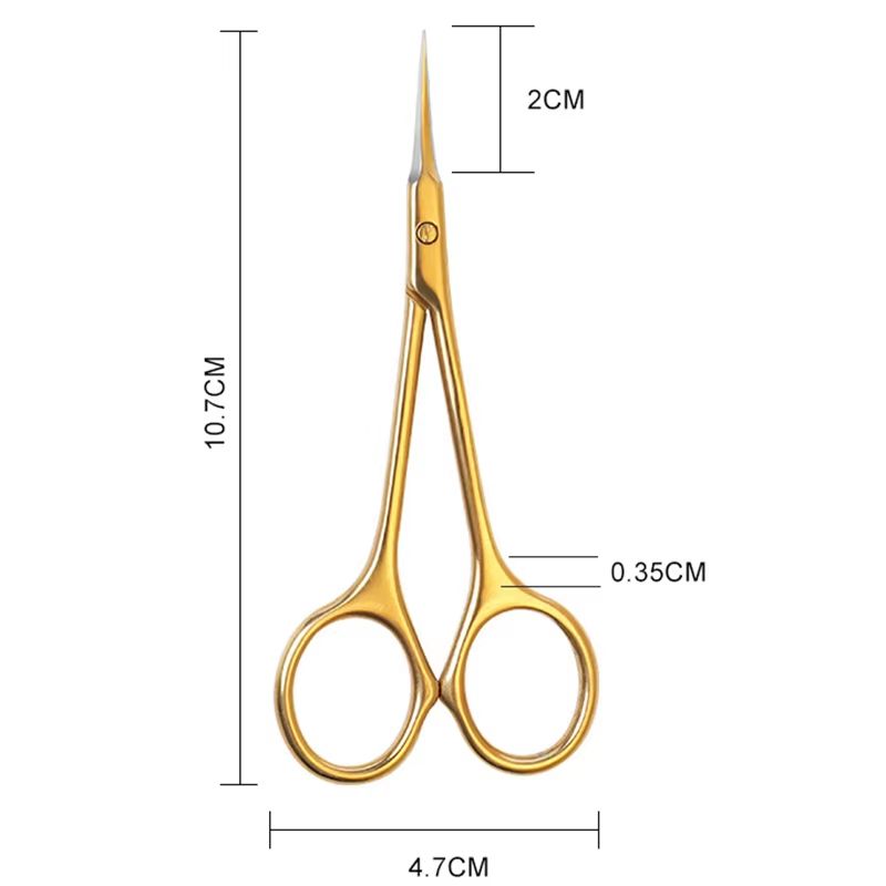 Precision Stainless Steel Cuticle Scissors  Dead Skin Remover  Russian Manicure Nail Scissors With  7