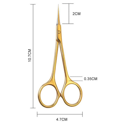 Precision Stainless Steel Cuticle Scissors  Dead Skin Remover  Russian Manicure Nail Scissors With  7