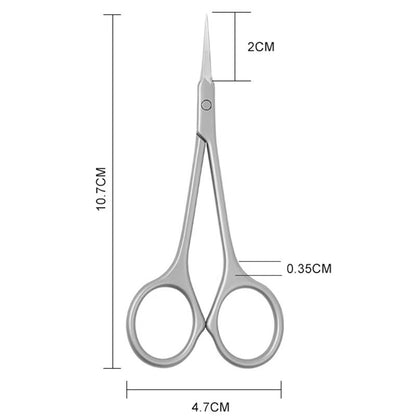 Precision Stainless Steel Cuticle Scissors  Dead Skin Remover  Russian Manicure Nail Scissors With  8