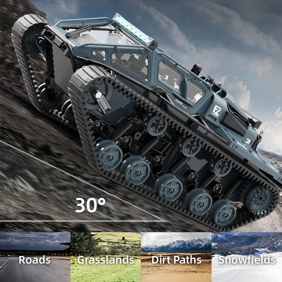 RC Tank With LED Lights And Remote Control Drift Function 2