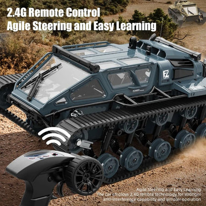 RC Tank With LED Lights And Remote Control Drift Function 5