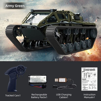 RC Tank With LED Lights And Remote Control Drift Function 7