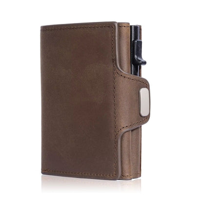 YATBEST RFID Metal Wallet  Automatic PopUp Card Holder With Large Capacity  AntiTheft Protection 9