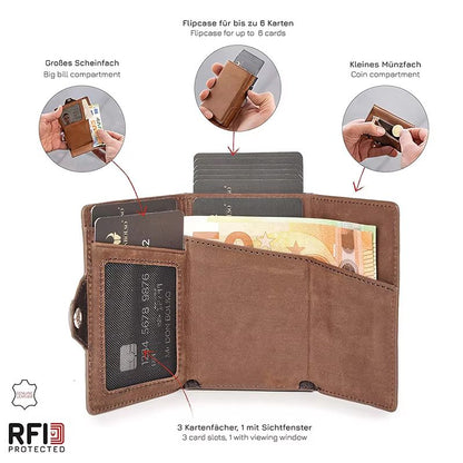 YATBEST RFID Metal Wallet  Automatic PopUp Card Holder With Large Capacity  AntiTheft Protection 2