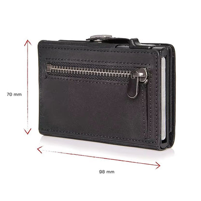 YATBEST RFID Metal Wallet  Automatic PopUp Card Holder With Large Capacity  AntiTheft Protection 3