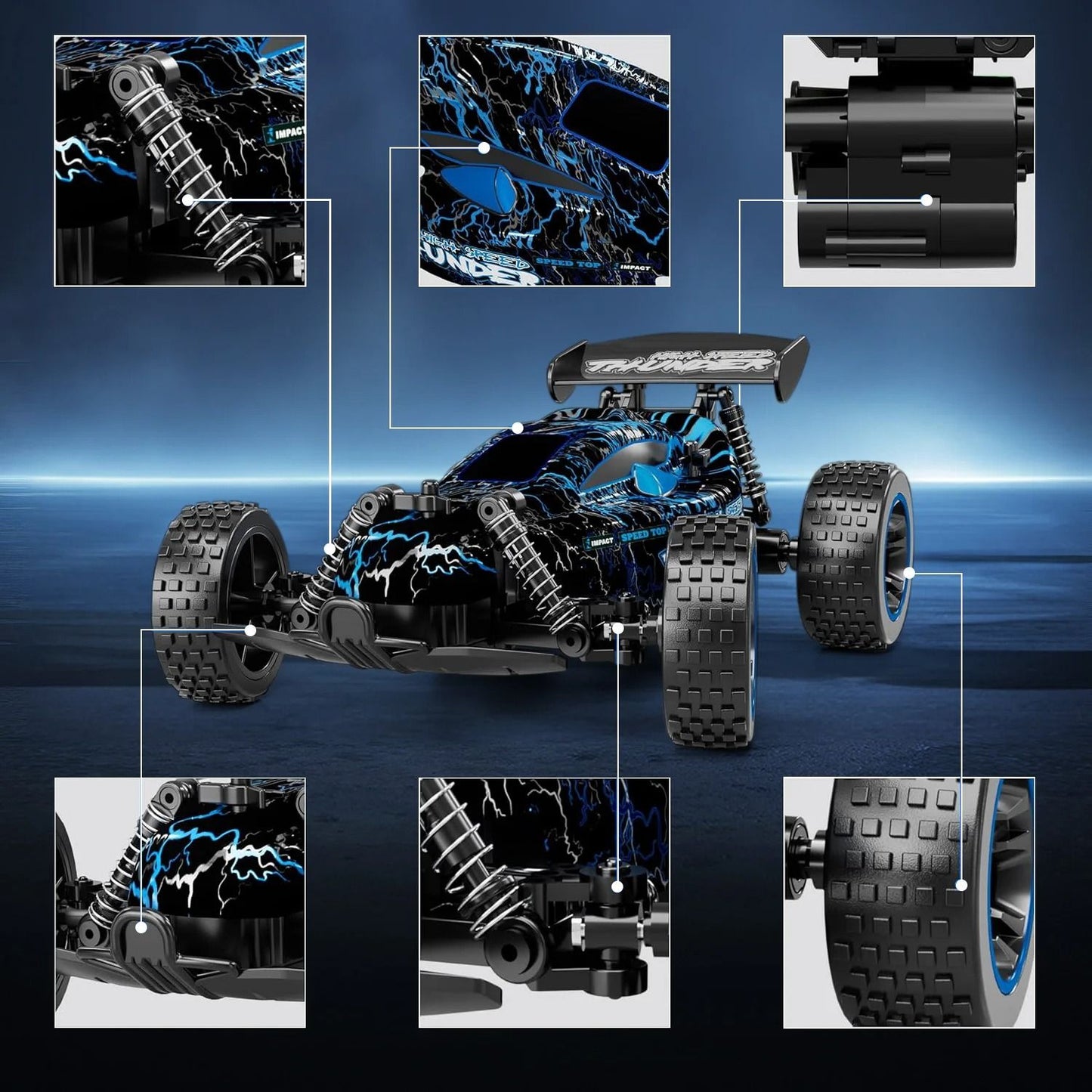 High Speed RC Drift Car With 24G Remote Control 4