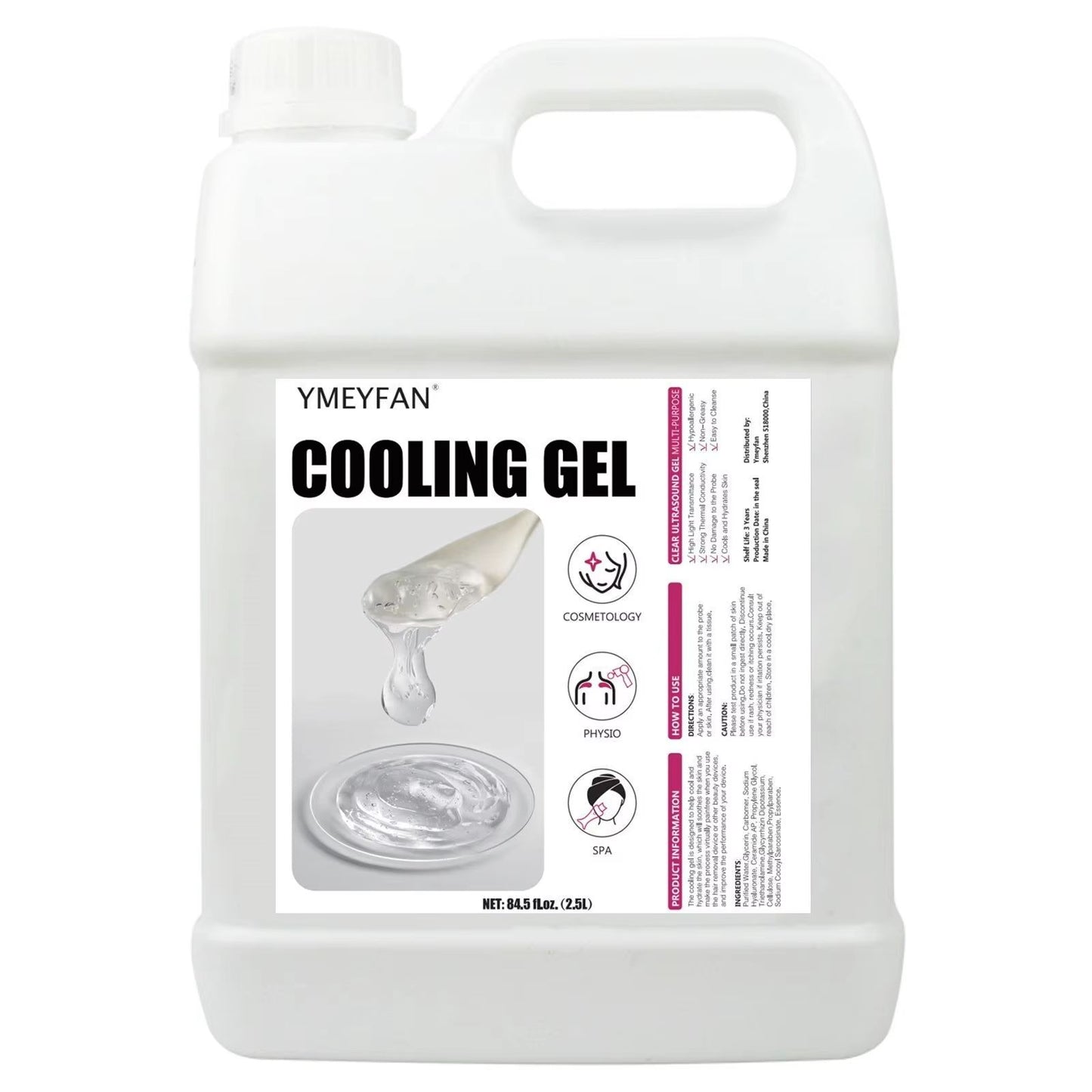 25L Professional Ultrasound Gel  Clear Conductor Gel For Radiofrequency Cavitation  Skin Care Treat 5