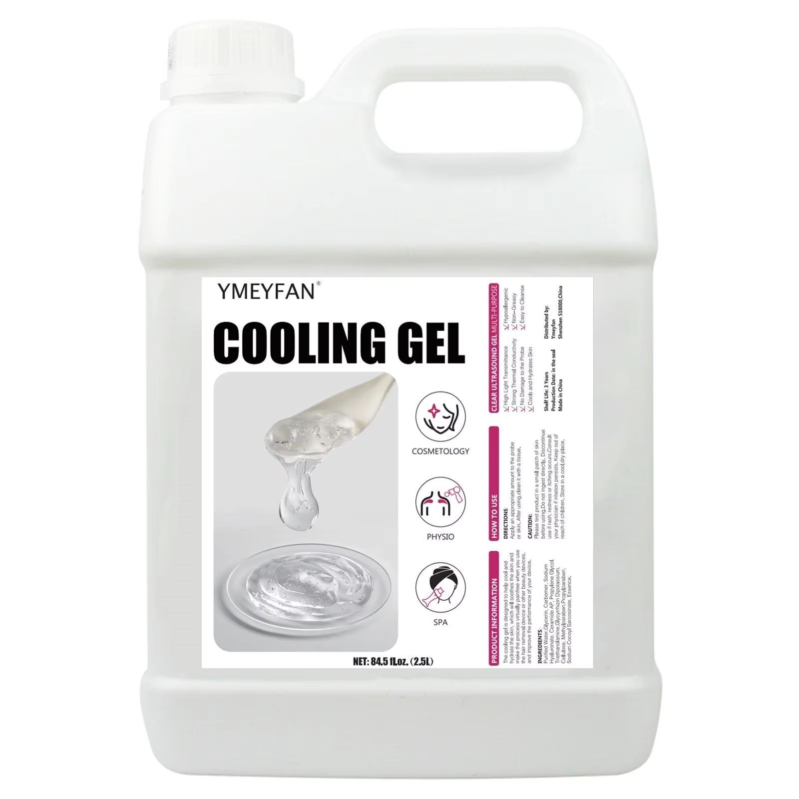25L Professional Ultrasound Gel  Clear Conductor Gel For Radiofrequency Cavitation  Skin Care Treat 5