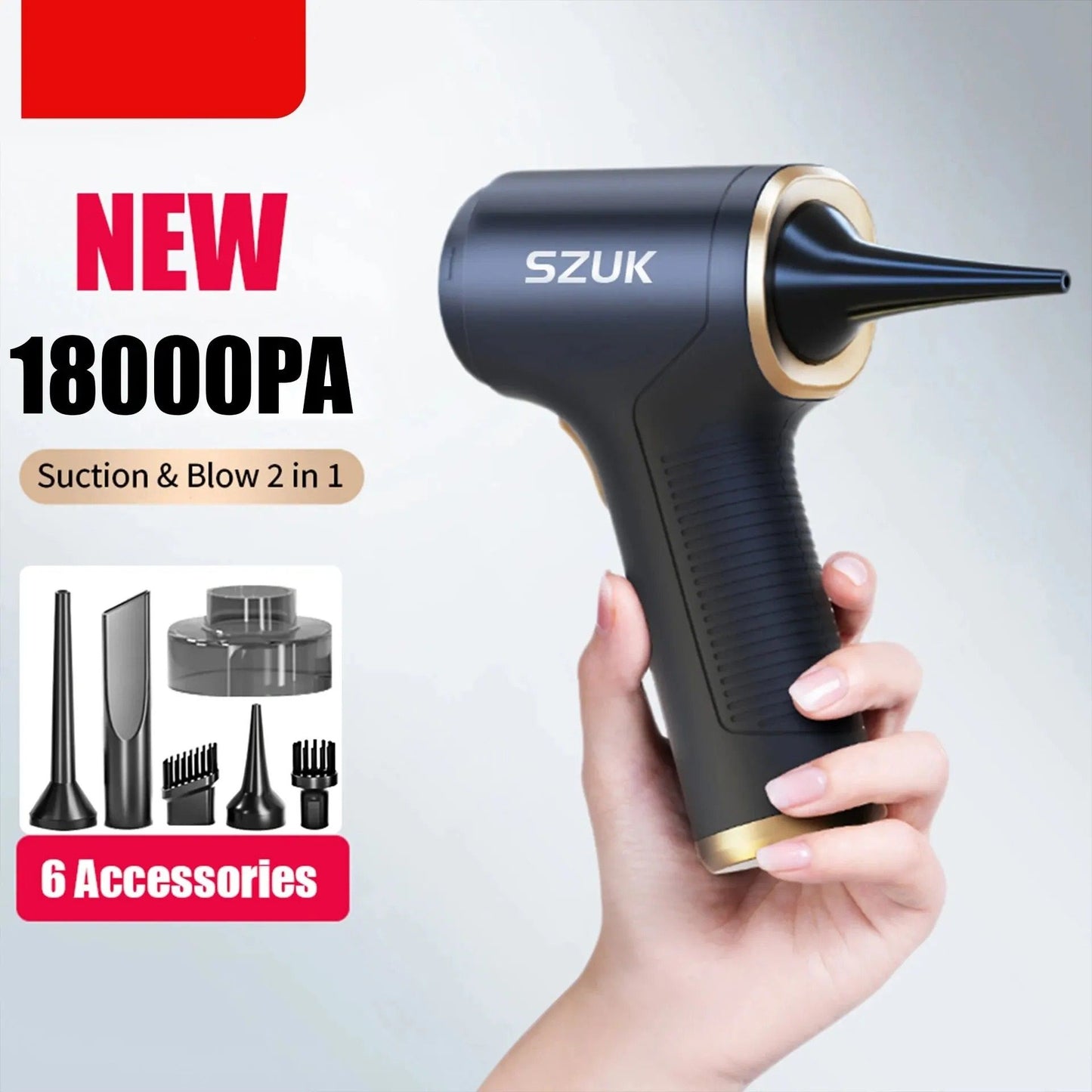 Portable Wireless Car Vacuum Cleaner with Powerful Suction