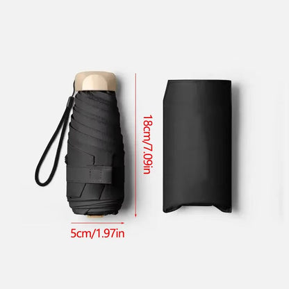 Mini Pocket Umbrella  Compact Folding Sun  Rain Parasol With UV Protection 4
