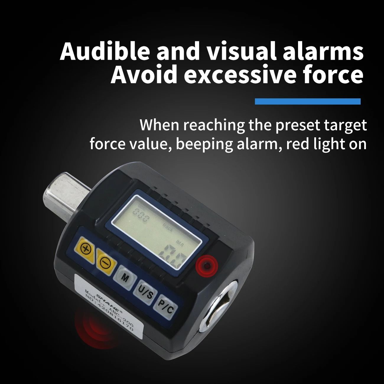 Digital Torque Adapter With Multiple Drive Adapters For Car And Bike Repair 4