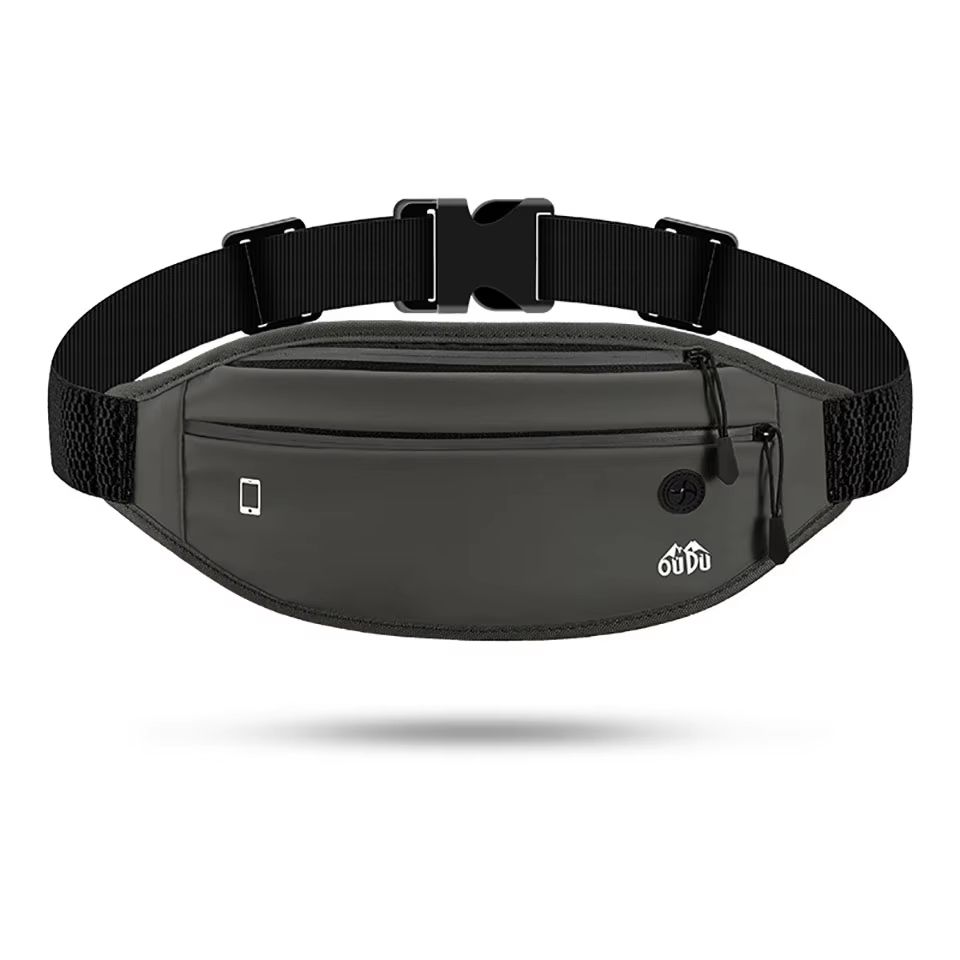 LOOGDEEL Waterproof Running Fanny Pack  Lightweight Double Zipper Belt Bag For Phone Keys  Essentia 9