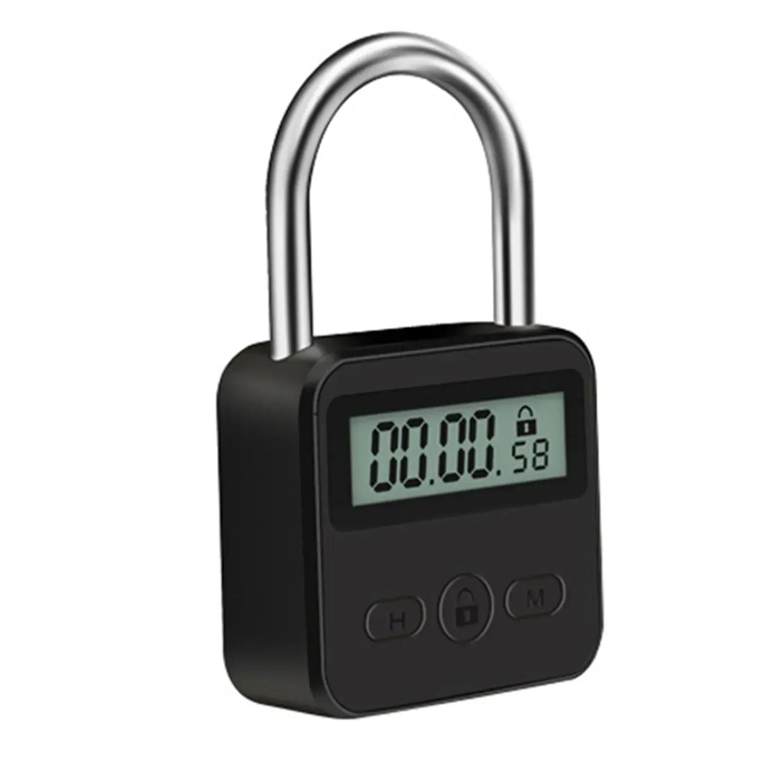 Multifunctional LCD Display Time Lock Waterproof USB Rechargeable Smart Timer Padlock For Travel An 9