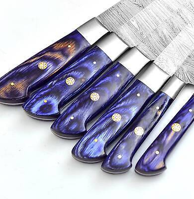 Complete Damascus Steel Chef Knife Set  Handmade Kitchen Tools 2