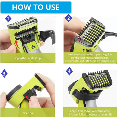 Adjustable Guide Comb Attachment For Oneblade Shaver 14 Length Settings 4