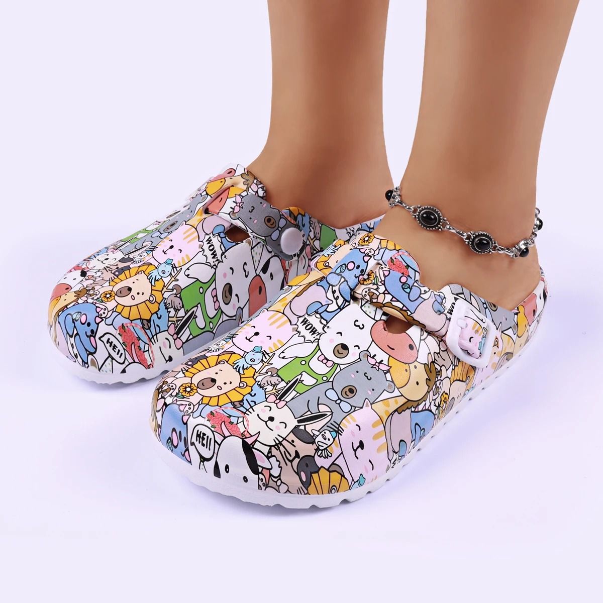 Women Flat Indoor Slippers With Soft EVA Soles And Adjustable Strap 4