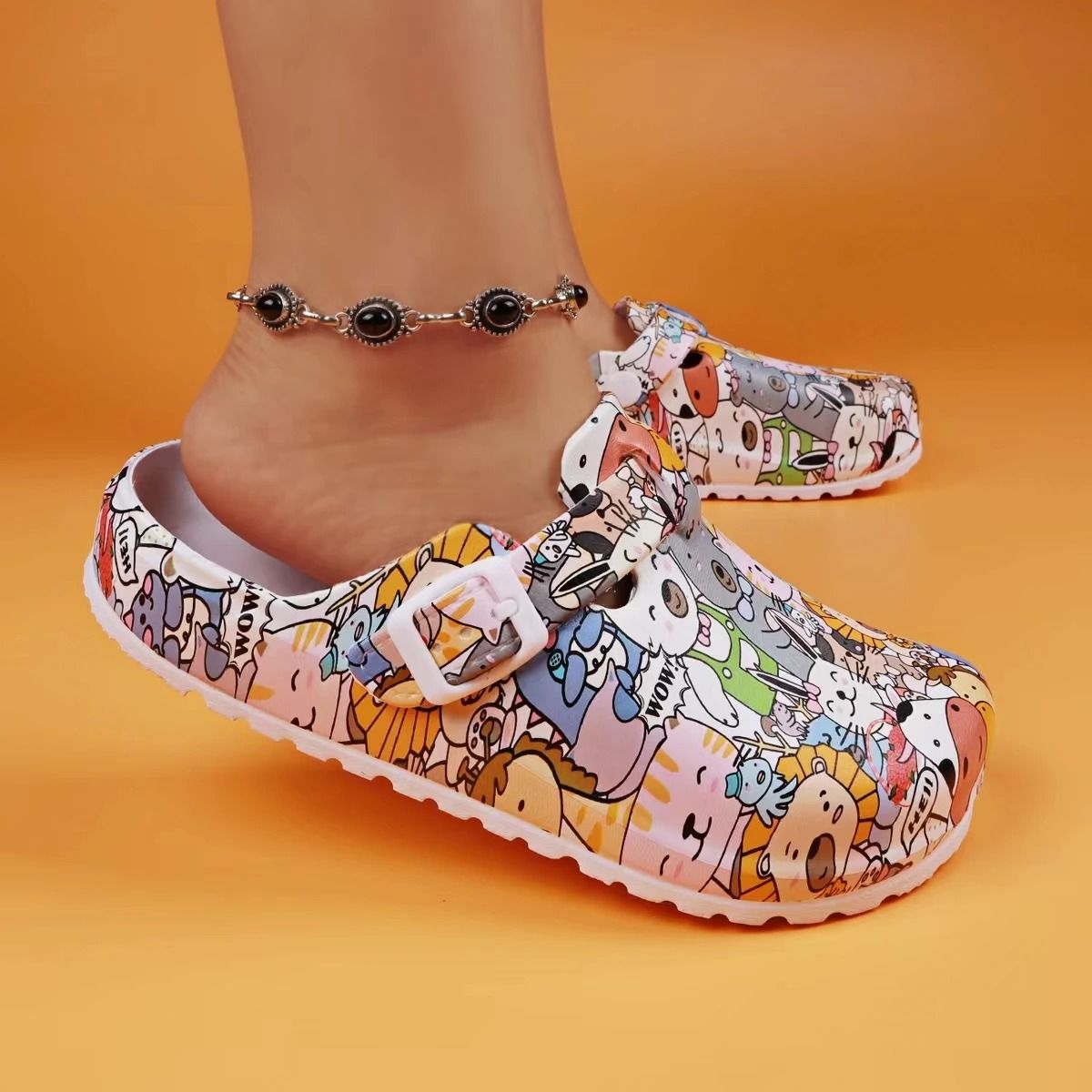 Women Flat Indoor Slippers With Soft EVA Soles And Adjustable Strap 6