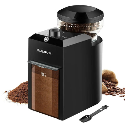 Automatic Burr Mill Coffee Grinder with 28 Adjustable Gears for Espresso French Press and Drip Coffee
