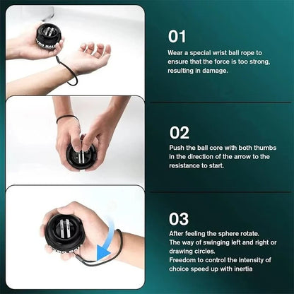 LED Powerball Wrist Trainer Gyro SelfStarting Strengthener For Forearm And Muscle Training 5