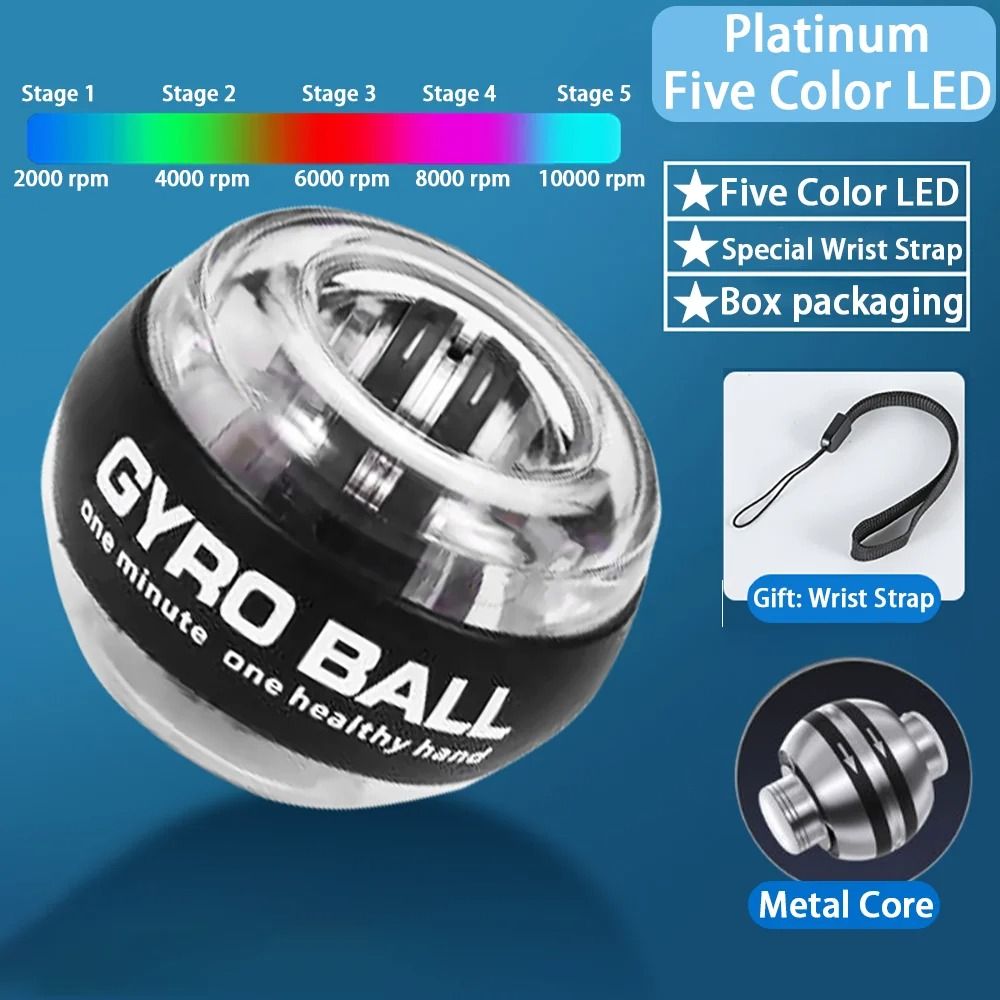 LED Powerball Wrist Trainer Gyro SelfStarting Strengthener For Forearm And Muscle Training 8