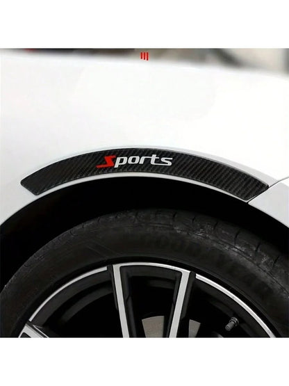 Wheel Eyebrow AntiCollision Strips Carbon Fiber Decorative AntiScratch Stickers 4