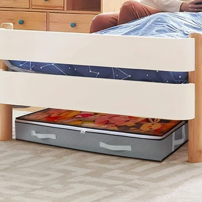 Dustproof Under Bed Storage Box With Reinforced Handles For Comforter Blanket Pillow And Toys 3