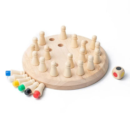 Wooden Memory Match Stick Board Game Montessori Educational Puzzle For Kids And Family 7