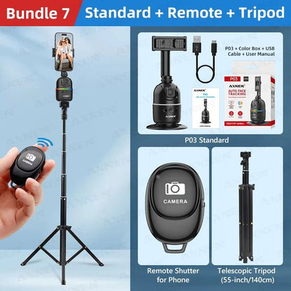 Smart Auto Face Tracking Gimbal With 360 Rotation For Smartphone And Camera 11