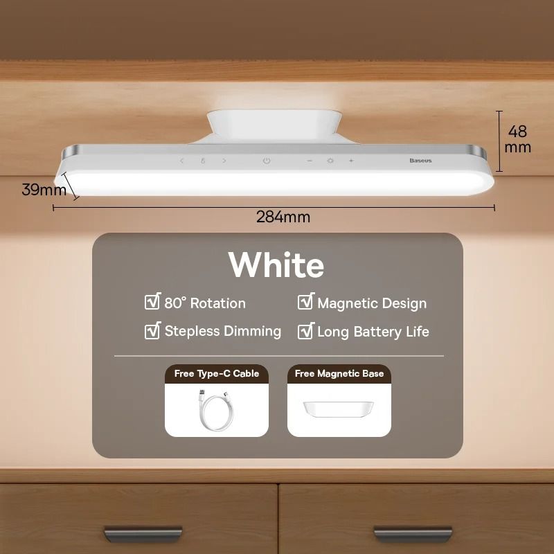 Rechargeable Magnetic LED Desk And Cabinet Lamp 7