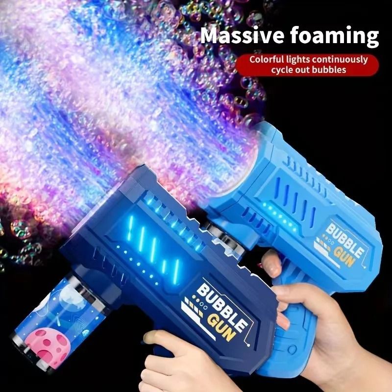 Automatic Bubble Gun Rocket Bubble Blower for Kids