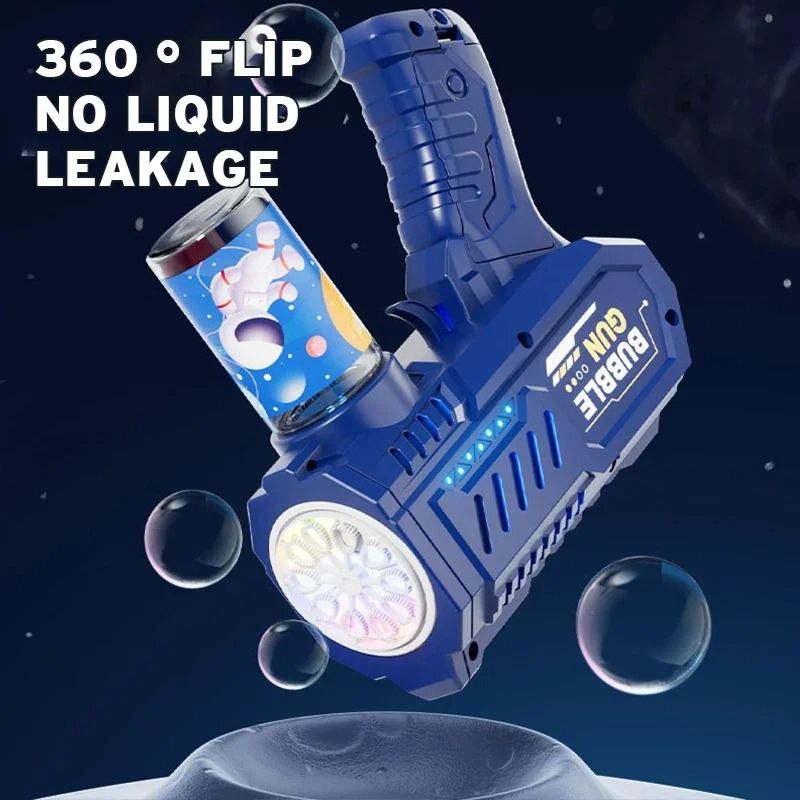 Automatic Bubble Gun Rocket Bubble Blower For Kids 3