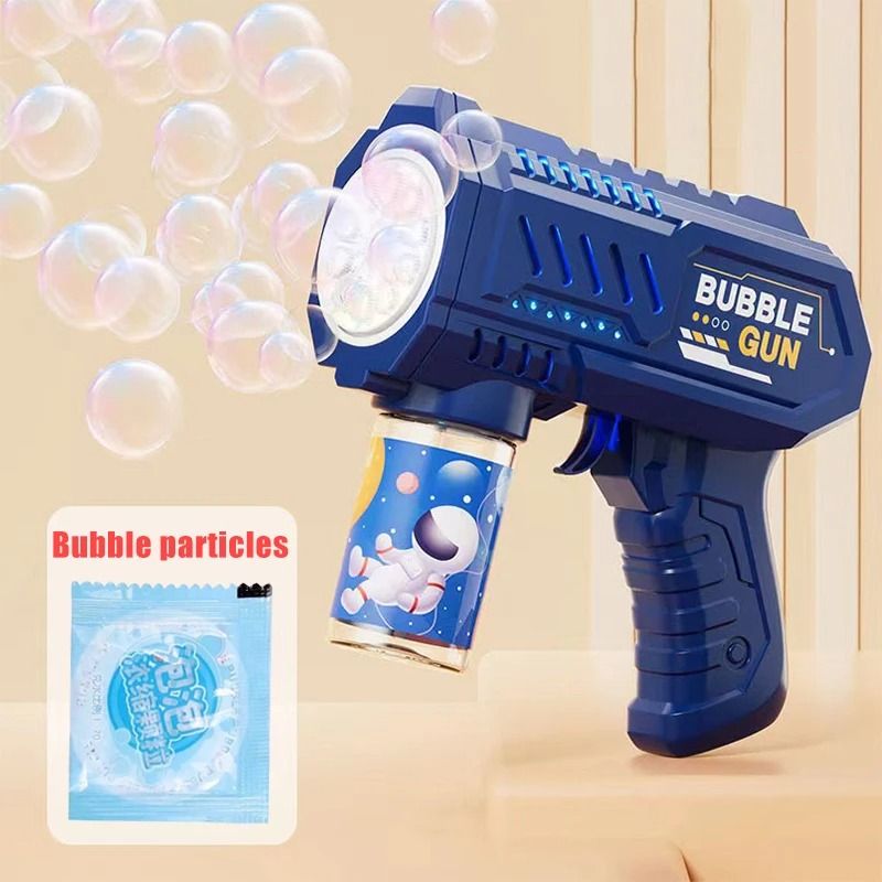 Automatic Bubble Gun Rocket Bubble Blower For Kids 9