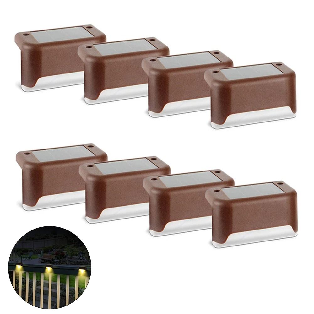 Solar LED Step Lights For Outdoor Garden And Deck 9