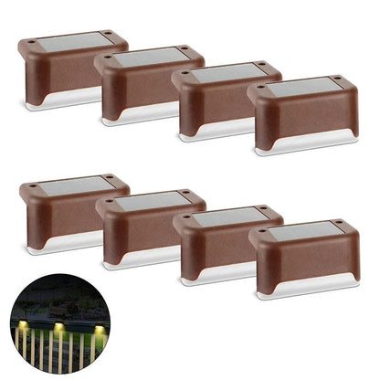 Solar LED Step Lights For Outdoor Garden And Deck 9