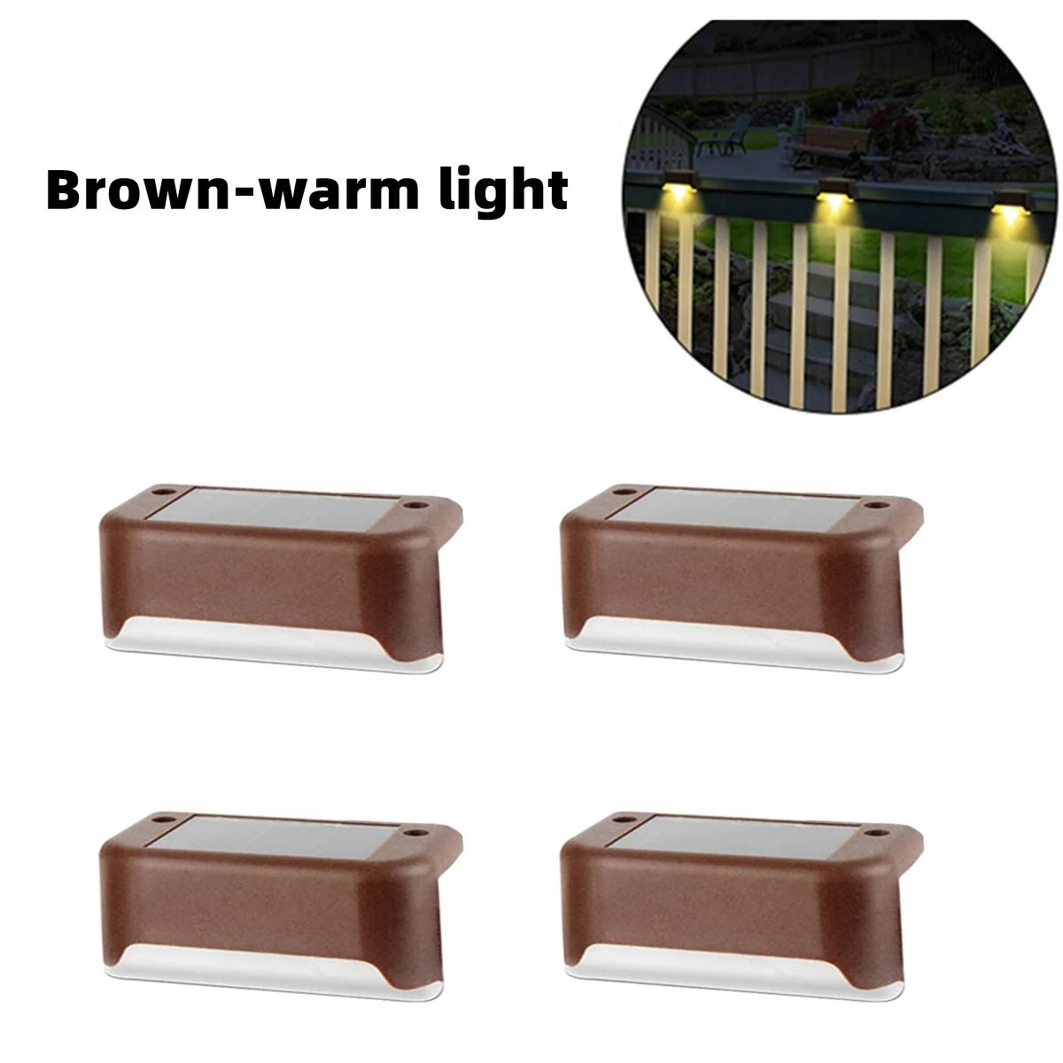 Solar LED Step Lights For Outdoor Garden And Deck 10