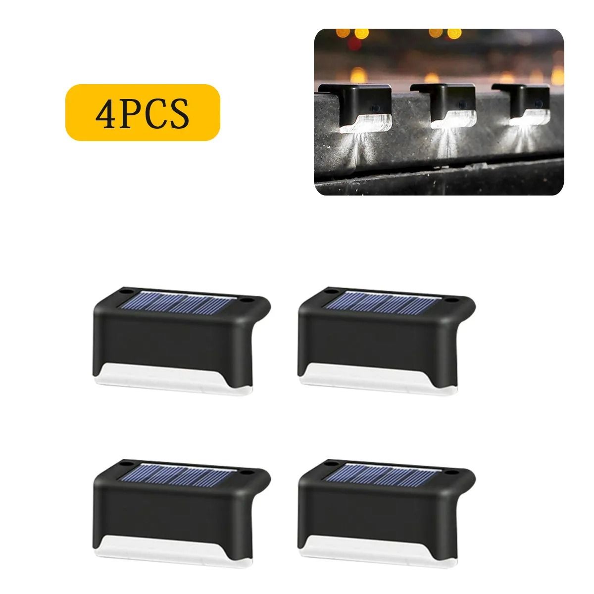 Solar LED Step Lights For Outdoor Garden And Deck 13