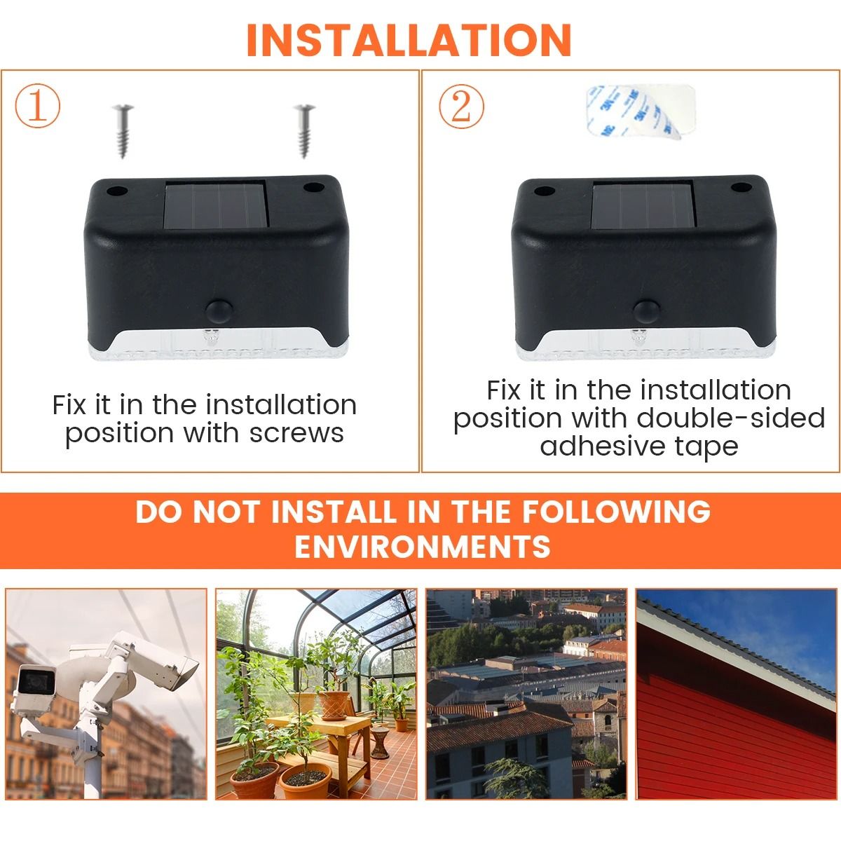 Solar LED Step Lights For Outdoor Garden And Deck 4