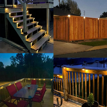 Solar LED Step Lights For Outdoor Garden And Deck 5