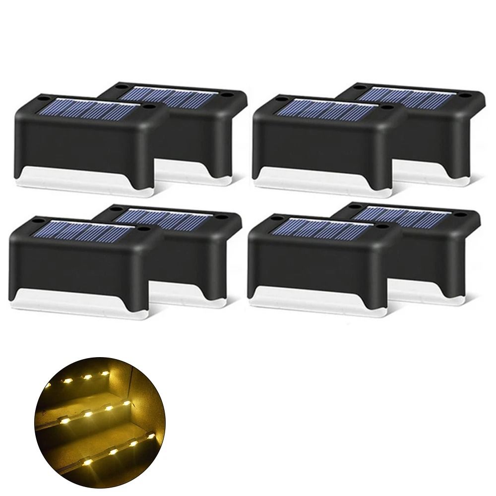 Solar LED Step Lights For Outdoor Garden And Deck 8