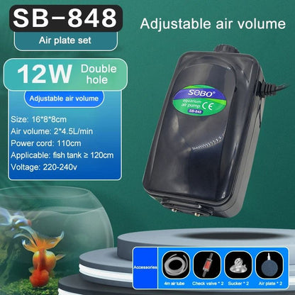 Silent Aquarium Oxygen Air Pump With Adjustable Air Volume 10