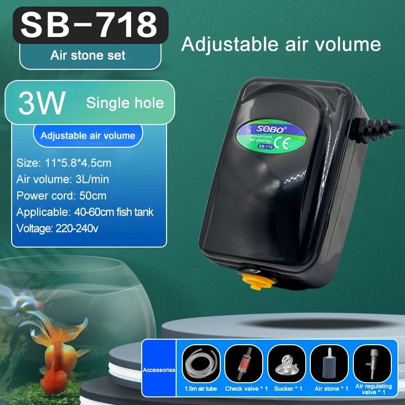Silent Aquarium Oxygen Air Pump With Adjustable Air Volume 7