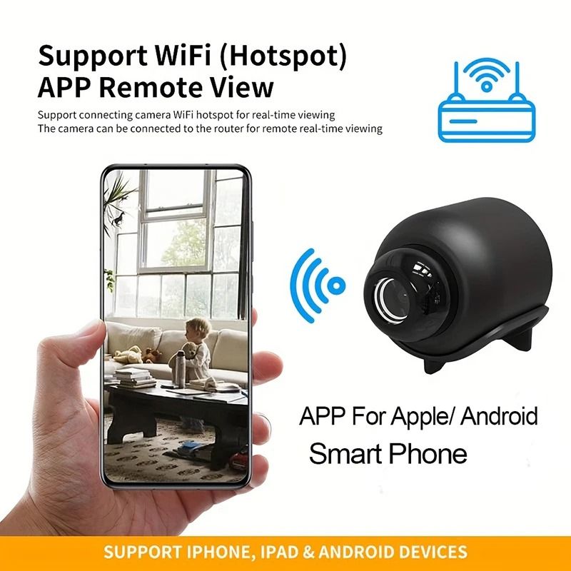 Wireless 1080p Mini Camera With Night Vision  Motion Detection 2