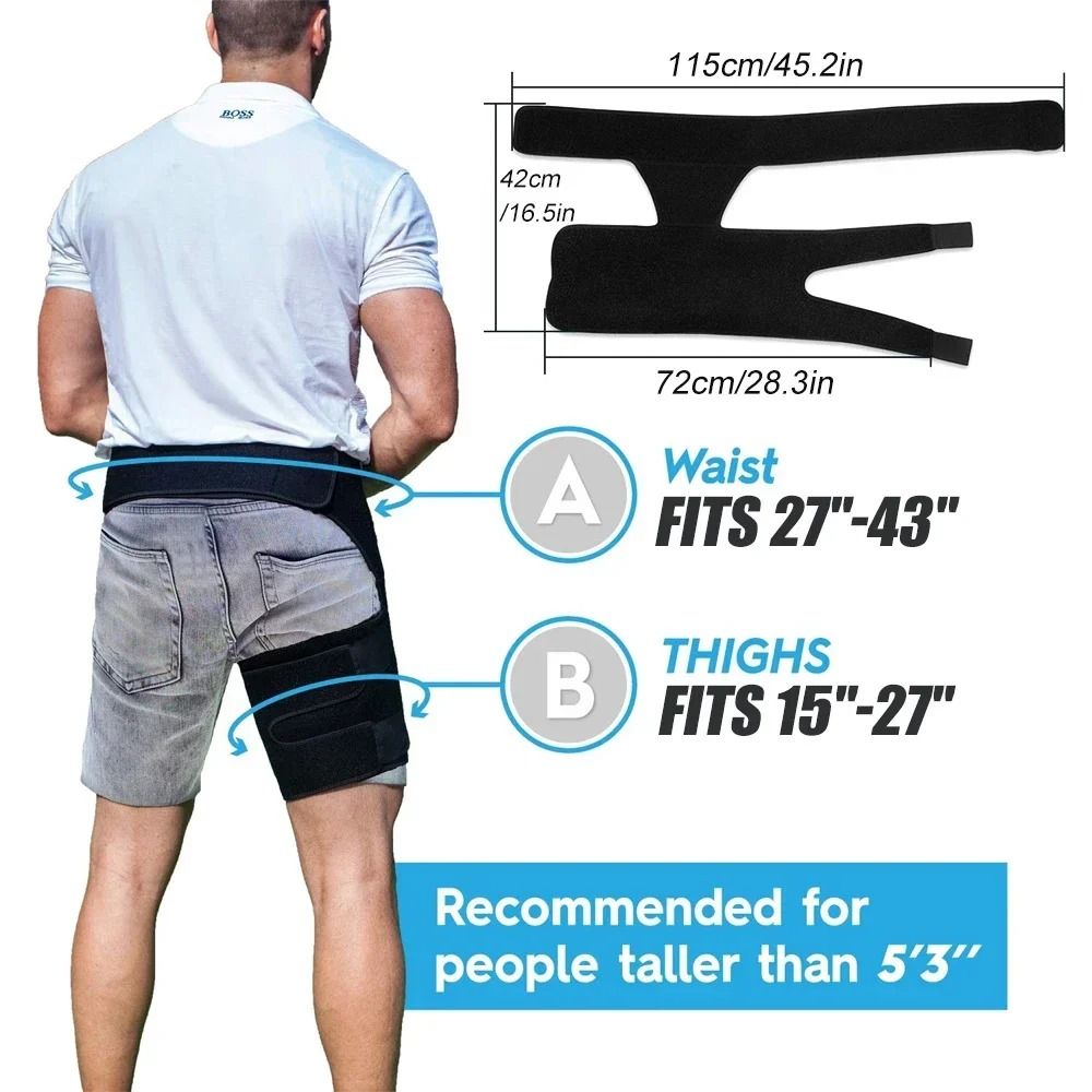 Hip  Thigh Compression Sleeve For Pain Relief  Support 2