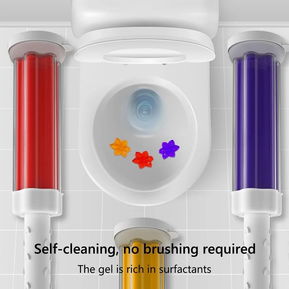 Toilet Cleaner Gel Odor Remover With Floral Scents LongLasting Aromatic Toilet Gel 2