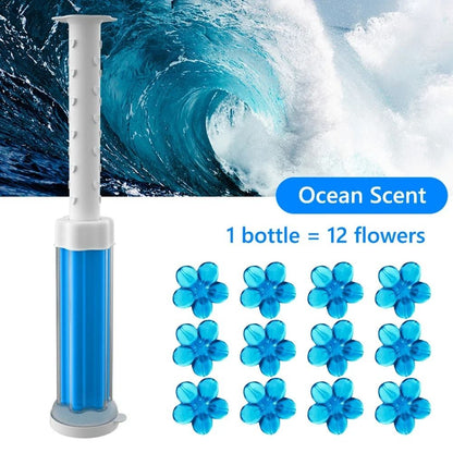 Toilet Cleaner Gel Odor Remover With Floral Scents LongLasting Aromatic Toilet Gel 9