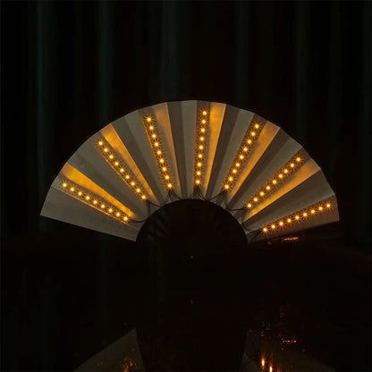 Glow Folding LED Fan Light Up Festival Party Accessory 13
