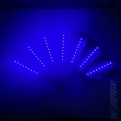 Glow Folding LED Fan Light Up Festival Party Accessory 14