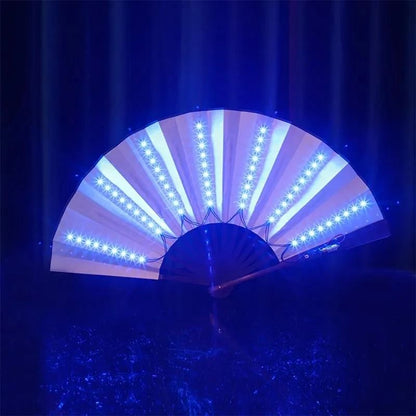 Glow Folding LED Fan Light Up Festival Party Accessory 3